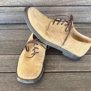 Camper Light Brown Suede Oxfords 39
